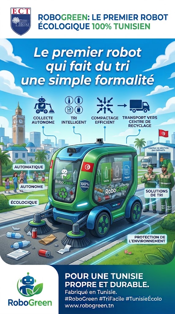 Affiche RoboGreen : le premier robot qui fait du tri une simple formalité